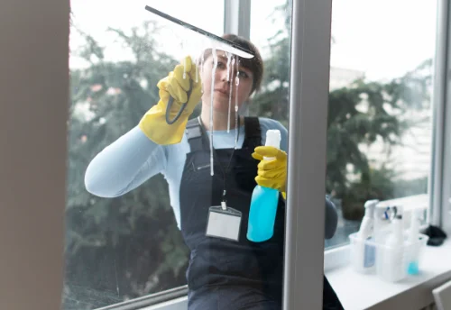 Nettoyage de vitres intérieures et extérieures à Rougemont